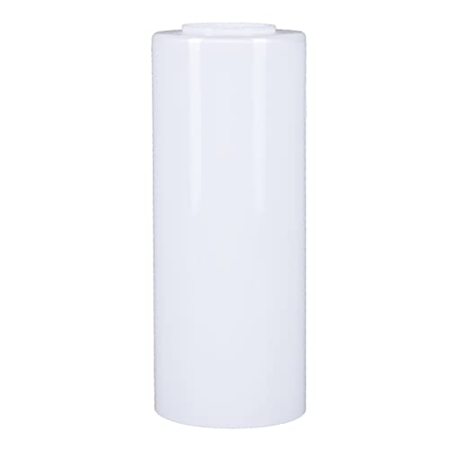 Lampenglas Weiß glänzend Ø 80mm E27 Pendelleuchte Ersatzglas Leuchtenglas H:150mm Lochmaß 42mm