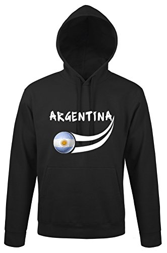 Supportershop Jungen Argentina Sweatshirt, Schwarz, XL