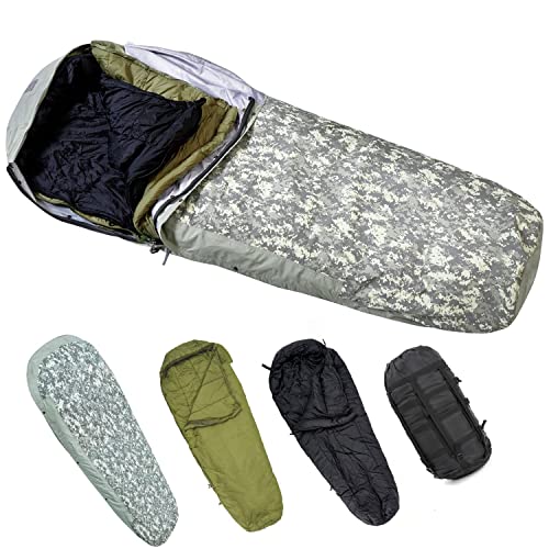 MT Army Military Modular Schlafsäcke System Mehrlagig mit Bivy Cover für alle Jahreszeiten UCP