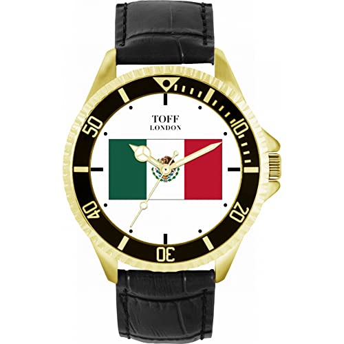 Toff London Mexiko-Flaggen-Uhr