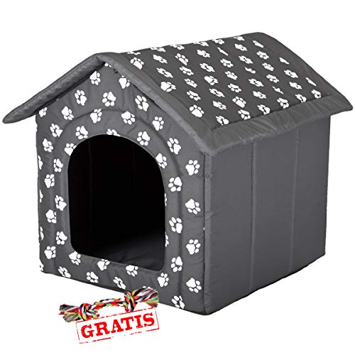 HobbyDog BUDSWL4 + Spieltau gratis Hundehöhle Katzenhöhle Hundebett Hundehaus Schlafplatz Hundekorb Hund Haus Hundehütte R1-R6 (R5 (70 x 60 cm))