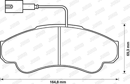 Jurid 573114J Bremsbelagsatz, Scheibenbremse - (4-teilig)