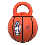 Bubimex - Ball mit Griff für Hunde – Farbe Basketball (Durchmesser 30 cm) – Material: Gummi
