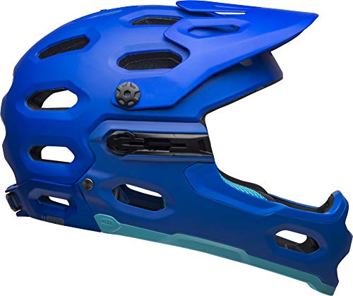 BELL Unisex – Erwachsene SUPER 3R MIPS Fahrradhelm, mat Blue/Bright Blue, S