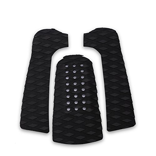 Alomejor Surfboard Traction Pad Anti-Rutsch-Traktionspad Tailpad Deck Grip Surfboard Traktionspads(Schwatz)