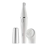 Braun FaceSpa 810 – Epilierer für Damen und Gesichtsbürste mit Mikro-Oszillationen, zum Epilieren und Reinigen des Gesichts, mit zusätzlichen Batterien