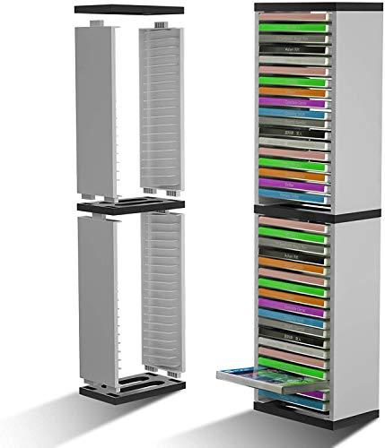 PS5 Game Disc Card Box Storage Stand für PS5 PS4 Nintendo Switch Xbox Games, Storage Tower für Nintendo Switch, Xbox Series X/S Game Card Box Holder Vertical Stand