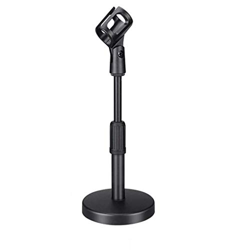 Mikrofon Stand-Up Stand Metallgehäuse Mikrofon Durchmesser 2,5-4,5 cm Fuß für universelles Multifunktionsmikrofon Conference Live Streaming