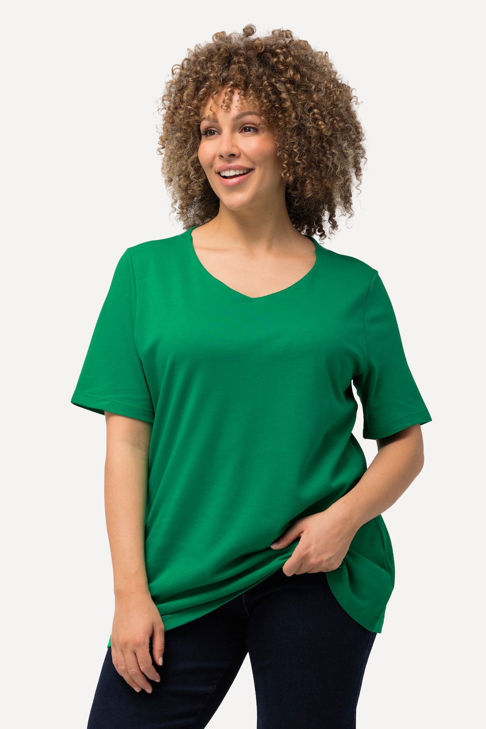 Große Größen Shirt, Damen, grün, Größe: 58/60, Baumwolle, Ulla Popken