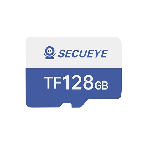 SECUEYE 128GB TF-Speicherkarte Klasse 10 FAT32 Hochgeschwindigkeits-Lesen/Schreiben für Überwachungskamera-Dashcam (128, GB)