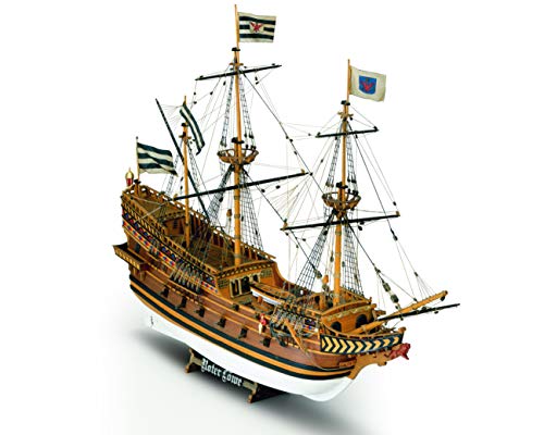 Unbekannt Kit Barca Mamoli ROTER Lowe Wooden Ship Scala 1:55 L:720mm H:540mm