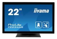 iiyama ProLite T2234AS-B1 55cm (21,5") IPS LED-Monitor Full-HD 10 Punkt Multitouch kapazitiv (HDMI, USBx4, RS-232C, RJ45), Android OS , IP65, schwarz