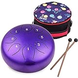 Musfunny Steel Tongue Drum 8 Notes 6" violett