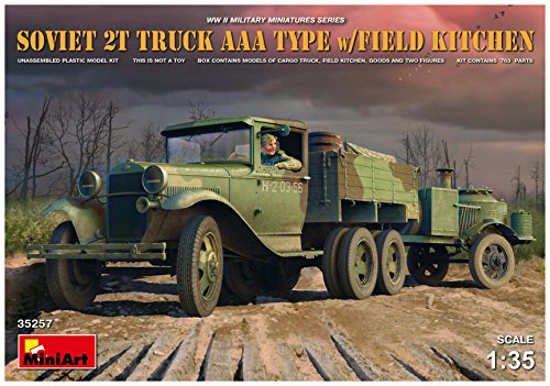 MiniArt 35257 Modellbausatz Soviet 2 t Truck AAA Type mit Field Kitche