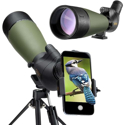 Gosky aktualisiert Neuestes Spektiv - BAK4 Winkelfernrohr für Zielschießen Jagd Vogelbeobachtung Wildlife Scenery （Camere-Adapter kompatibel）
