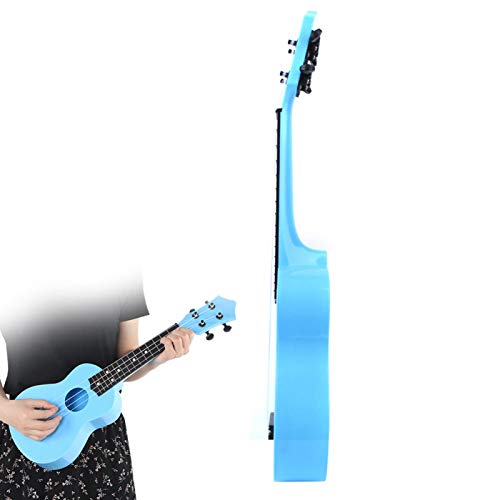 21in Ukulele Azure Plastic 4-saitige Gitarre Verzerrungsfreier Klang Musikinstrument Professionelle tragbare stringed instrument play a musical instrument