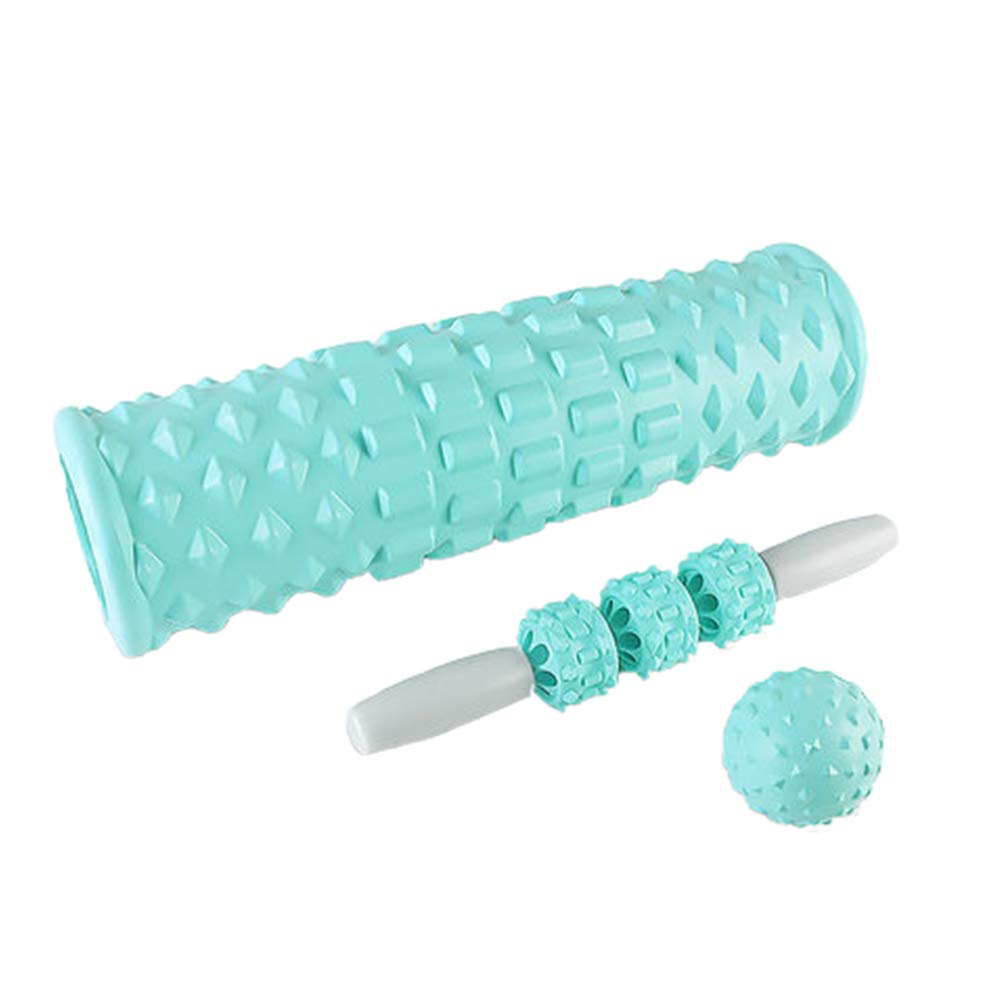 Faszienrolle Faszienroller Große Schaumstoffrolle Schaumstoffrollen für Muskeln Rückenmassagegerät Turnhallenrolle Übungsrolle Lange Schaumstoffrolle tiffany-blue,set