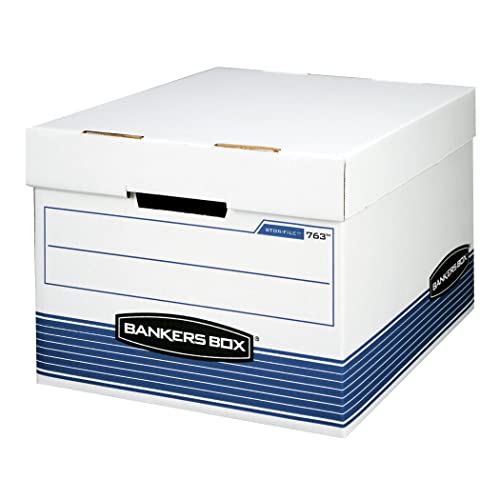 Bankers Box STOR/FILE Medium-Duty Storage Boxes, FastFold, Lift-Off Lid, Letter/Legal, Value Pack of 20 (0076315)