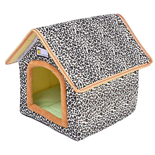 Seasaleshop Katzenhaus Katzenhöhle Für Katzen Winterfest | Wasserdicht Wetterfester Hautier Haus Für Draußen | Weich Und Warm Faltbare Katzenhütte Für Hund Katze