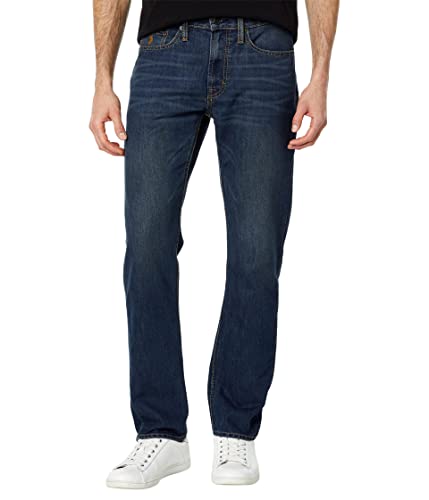 U.S. Polo Assn. Stretch Slim Straight Five-Pocket Jeans in Blue Dark Wash Denim 40 32