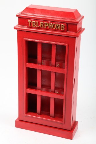 point home Design-Schlüsselschrank Telephone, Retro, rot, 45cm