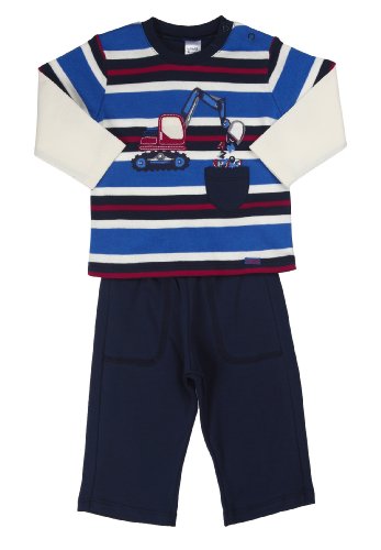 Kanz Baby - Jungen Zweiteiliger Schlafanzug 2Tlg., Gestreift, Gr. 68, Mehrfarbig (Y/D Stripe Multicolored 0001)