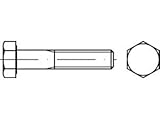 DIN 931 8.8 galvanisch verzinkt Sechskantschrauben mit Schaft - Abmessung: M20x90 (25 Stück)