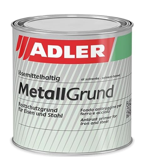 ALDER Metallgrund - 750 ml Rotbraun - Grundierung Korrosionsschutz für Metall Eisen