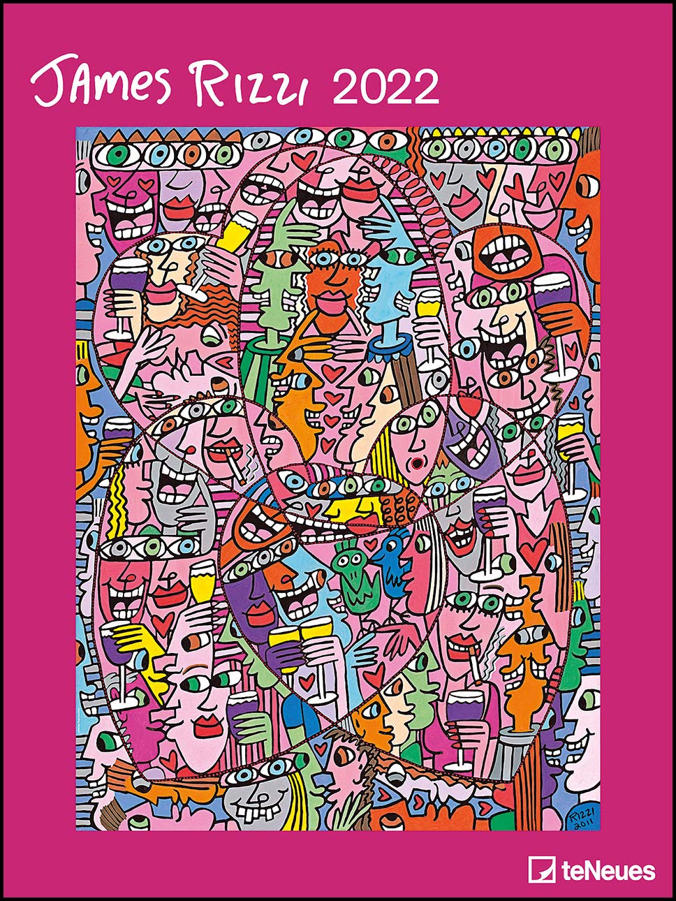 James Rizzi 2022 - Kunst-Kalender - Poster-Kalender - 48x64