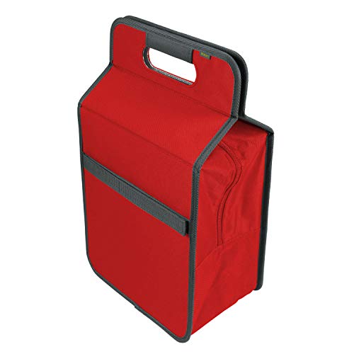 meori Rot faltbare L tragbare Flaschen-große Lunchbox-Einkauf Picknick Reise-hygienisch geruchsneutral-A100420, Polyester, Kühltasche mit Flascheneinsatz, 2