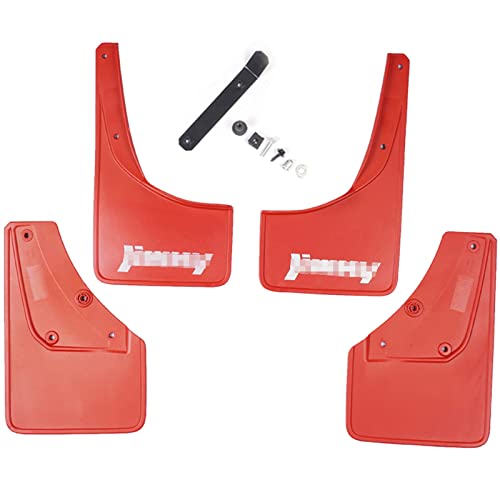 4 Stück Schmutzfänger für Suzuki Jimny JB74 JB74W 2018 2019 2020, Auto-Kotflügel mit Schraube, Karosserie Spritzschutz ReifenSchlammklappen Außenteile Radlaufschutz