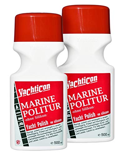 Yachticon Marine Politur - 2 Flaschen zu je 500ml = 1 Liter