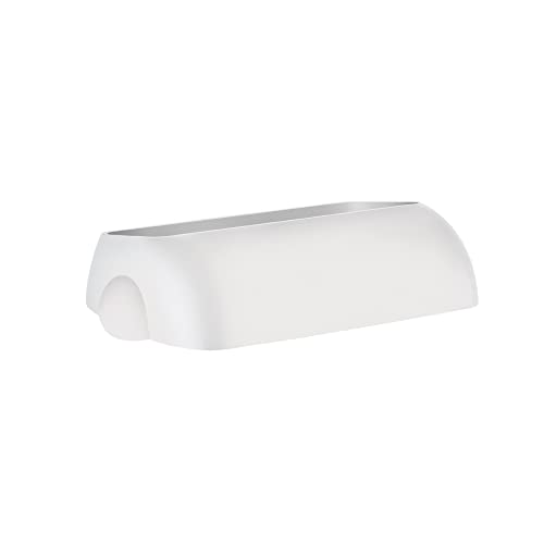 Mar Plast A74401BI Verdeckter Deckel für Papierkorb Modell 742, Weiß 'Soft Touch', 90 x 225 x 335 mm