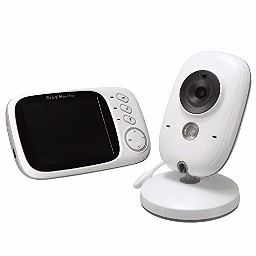 Babyphone Video Überwachung Baby Monitor Wireless 3.2" TFT LCD Digital dual Audio Funktion,Gegensprechfunktion,Schlaflieder,Temperatursensor, Nachtsicht