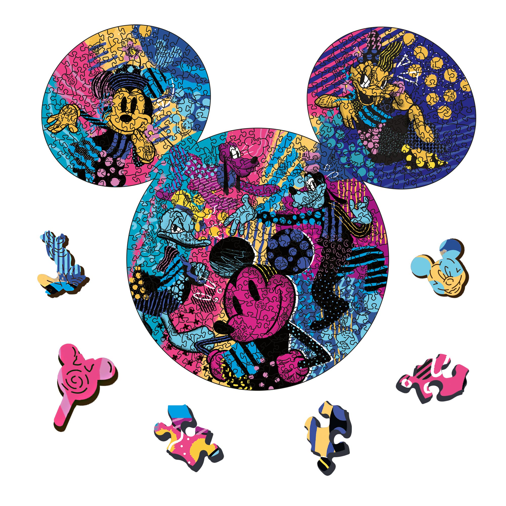 Holz Puzzle Sonderform 500 + 5 - Mickey Mouse