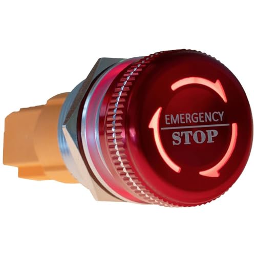 Joy-it Button22NA-01 Not-Aus-Taster mechanische Verriegelung Rot, Grün (Ø x H) 21.90 mm x 46.50 mm IK10, IP67 1 St. (Button22NA-01)