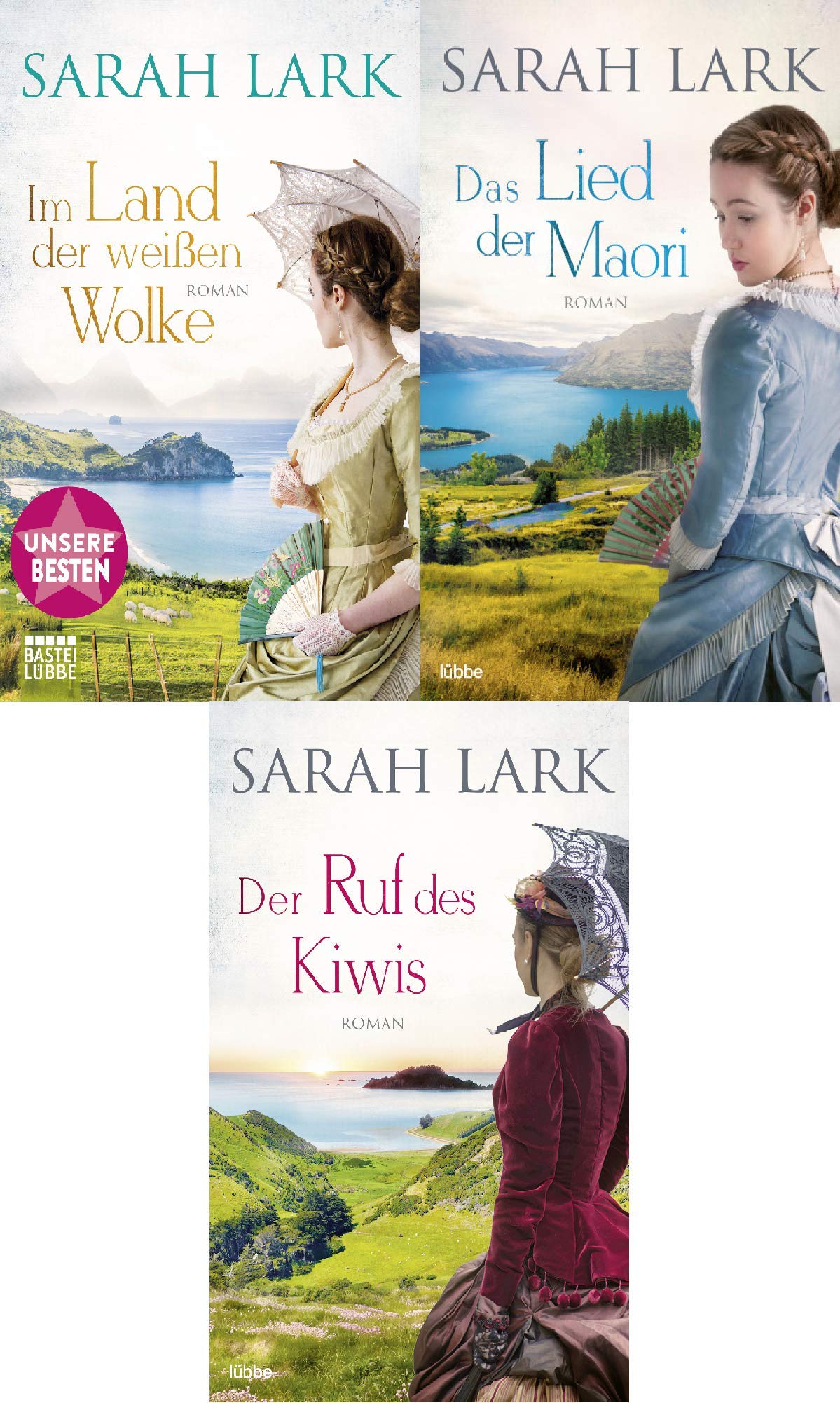 Lark, Sarah - Romane 1-3 : 1. Im Land der weißen Wolke - 2. Das Lied der Maori - 3. Der Ruf des Kiwis