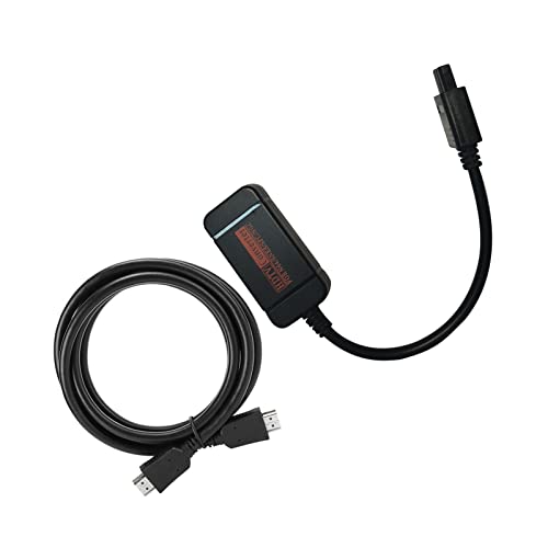 Queen.Y HDMI-Konverter-Adapter für N64 / SNES/NGC/SFC-Gamecube-Konsole 720P-Gamepad-Konverter mit Netzteil Und HDMI-Kabel HD-Link-Kabel