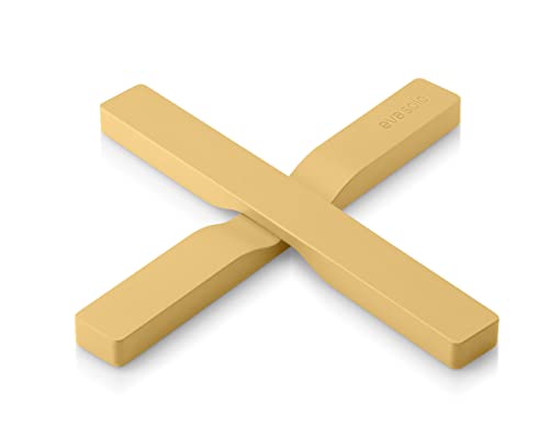 EVA SOLO | 2 Magnetischer Untersetzer Golden Sand | Kann über Kreuz gelegt und zweigeteilt Werden | Golden Sand