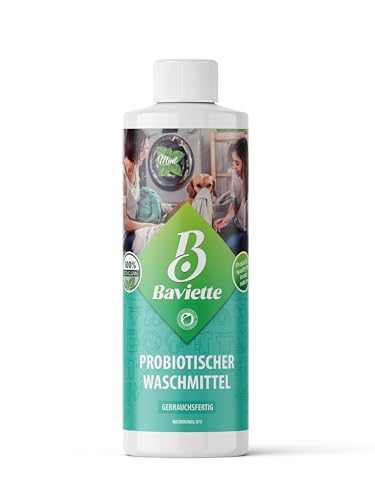 Baviette BioBaby Pure: Probiotisch & Hypoallergenes Flüssigwaschmittel - Sanfter Geruchsentferner für Babykleidung, Biologisch (500 ml)