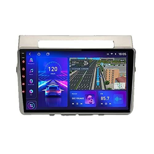 Android 10 Autoradio mit navi für Toyota Corolla Verso AR10 2004-2009 Plug-and-Play car radio Player GPS Navigation 2 Din Radio Bluetooth USB Unterstützt RDS USB Kamera SWC SD ( Color : K3 1+16G )