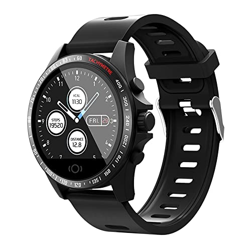 ASORT  i12 Smartwatch  Runde Bluetooth Smartwatch，Gesundheits- und Fitness-Smartwatch mit Sprachsteuerung, Armbanduhr mit Pulsuhr SchlafmonitorSportuhr Schrittzähler Uhr