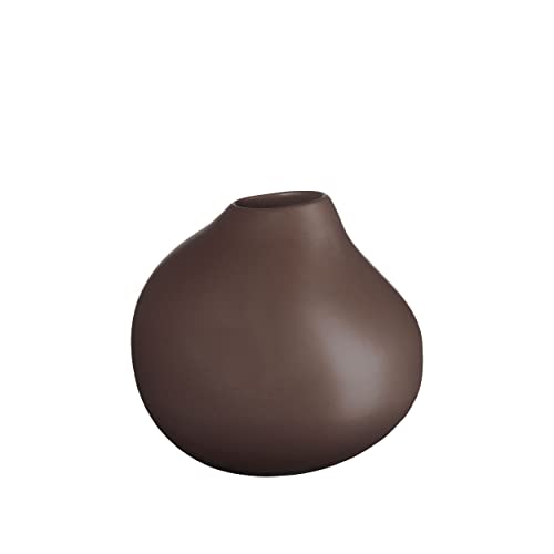 ASA - Vase, Blumenvase - Calabash - Keramik - Mocha/Dunkelbraun - Ø 17,8 cm - Höhe 16 cm