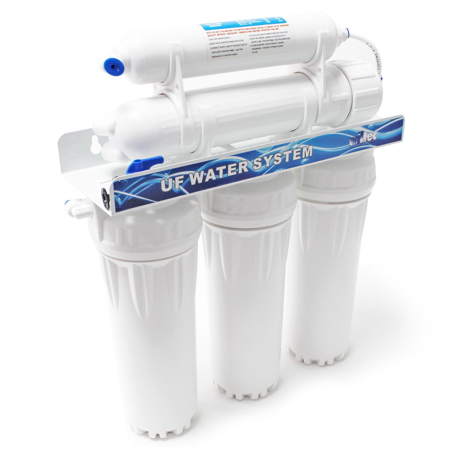 Naturewater NW-UDF5 5 stufiger Wasserfilter, 2000 l/Tag, Ultrafilter Anlage, Trinkwasserfilter mit Sedimentfilter und Aktivkohle