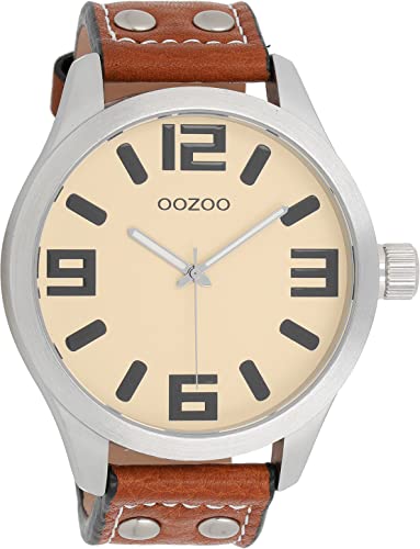 Oozoo C1002 - Uhr für Männer, Lederband