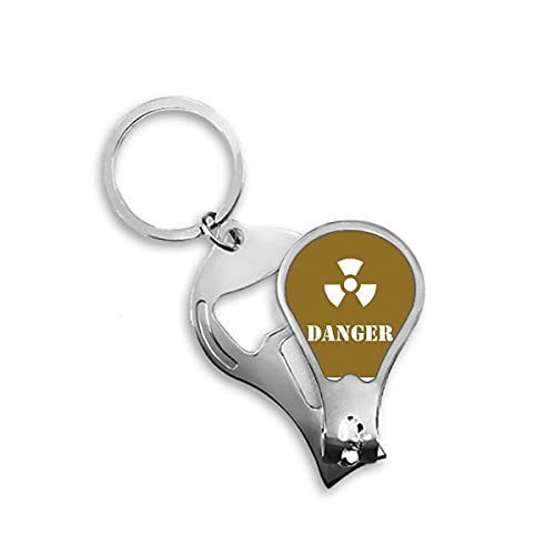 Danger Nuclear Body Lucky Fingernagel Clipper Cutter Opener Keychain Schere