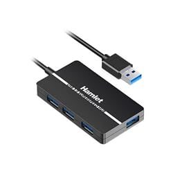 Hamlet - HUB USB3.0 Slim 4 Porte 5.0GBPS