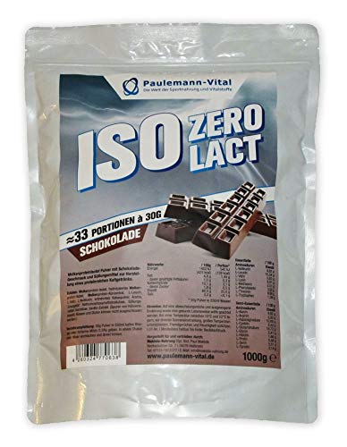 ISO Zero Lact Lactosefreies Whey-Isolat Paulemann-Vital - 1000 g Schokolade