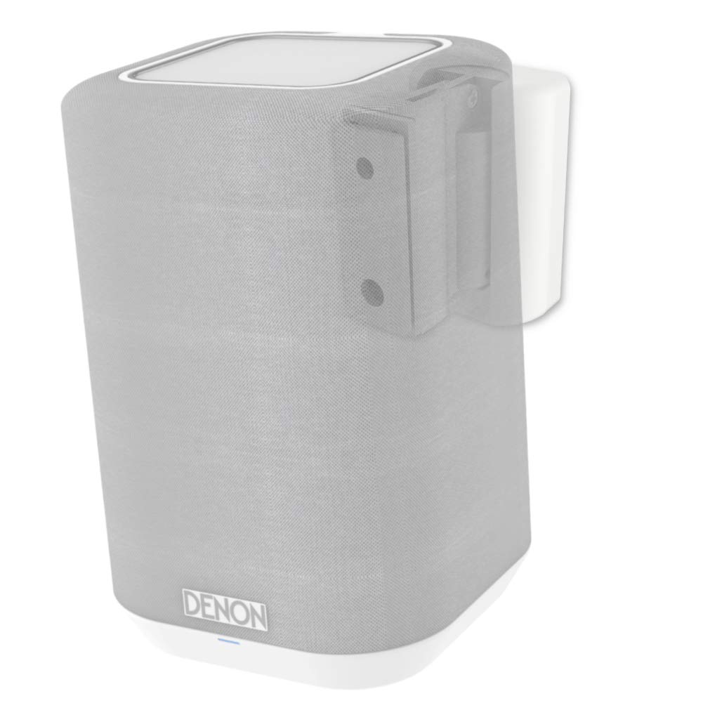 Cavus CMDH150W Drehbare und neigbare Wandhalterung für Denon Home 150 Smart Lautsprecher - Einfach aufzuhängen - Halterung Inklusive Montagematerial - Weiß