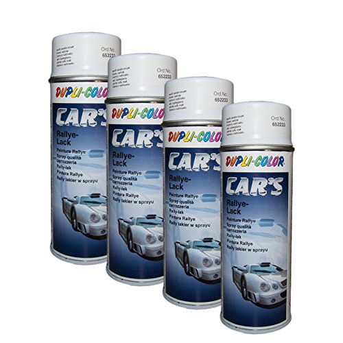 4x Dupli-Color Cars Spray weiss sdm. 400ml 652233